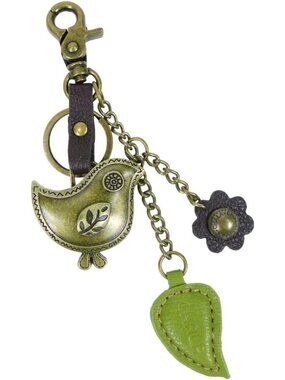Charming Decorative Purse Charm Key Fob Keychain - Stylish Metal Accessory
